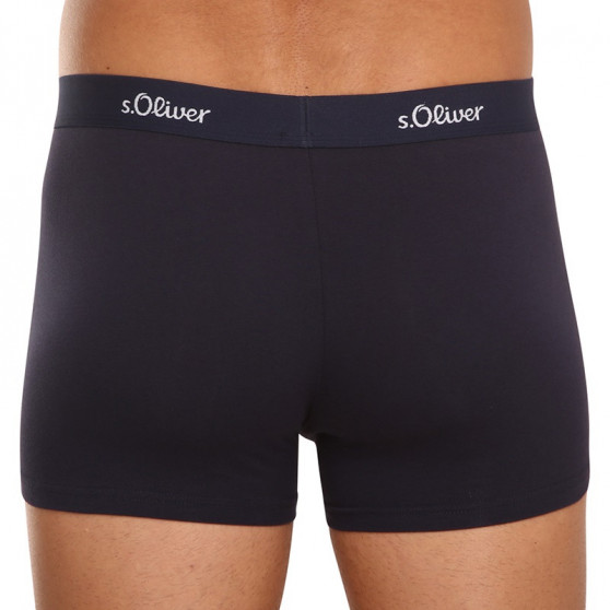 3PACK Boxers de hombre S.Oliver azul oscuro (JH-34B-31184142)