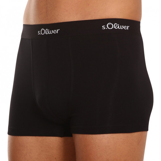 3PACK Boxers para hombre S.Oliver negro (JH-34B-31395507)