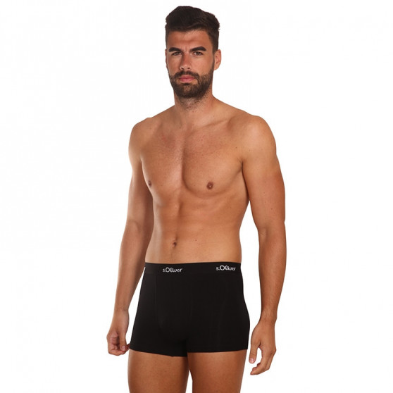 3PACK Boxers para hombre S.Oliver negro (JH-34B-31395507)