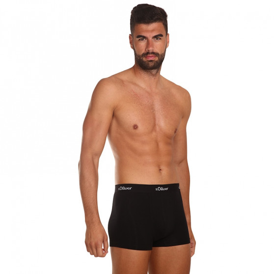 3PACK Boxers para hombre S.Oliver negro (JH-34B-31395507)