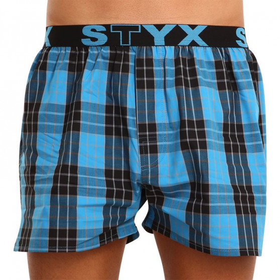 5PACK Calzones de hombre Styx deportivo elástico multicolor (B9225678)