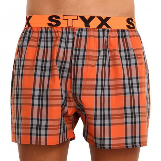 5PACK Calzones de hombre Styx deportivo elástico multicolor (B9225678)