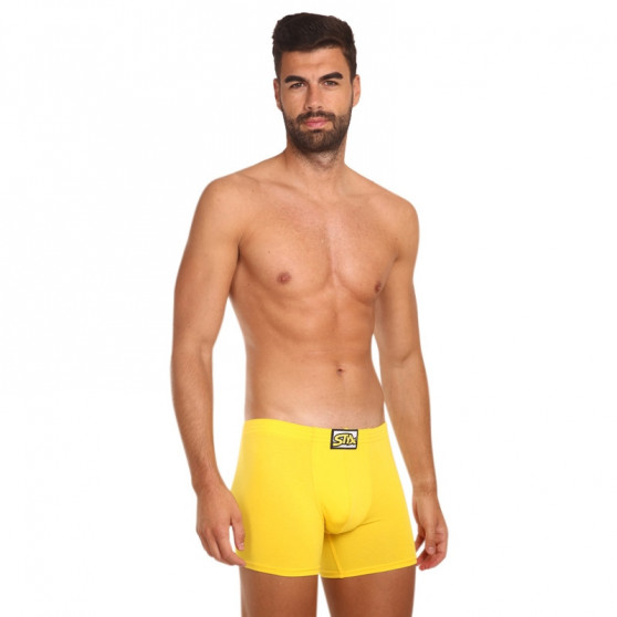 Boxers para hombre Styx largo clásico elástico amarillo (F1068)