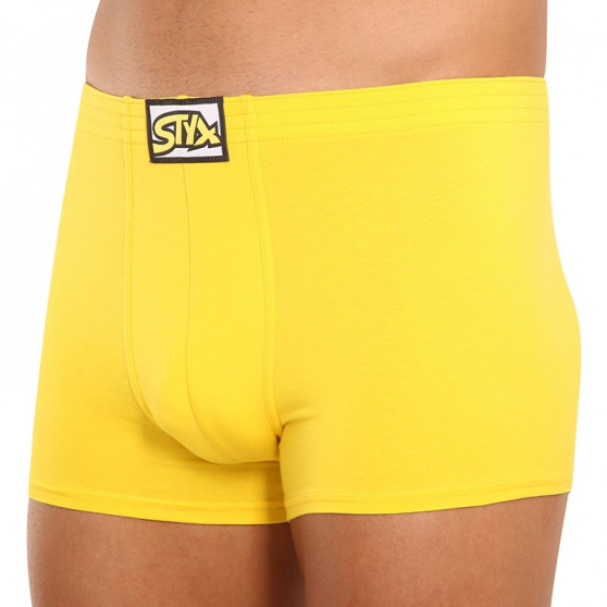 Boxers para hombre Styx goma clásica yellow (Q1068)