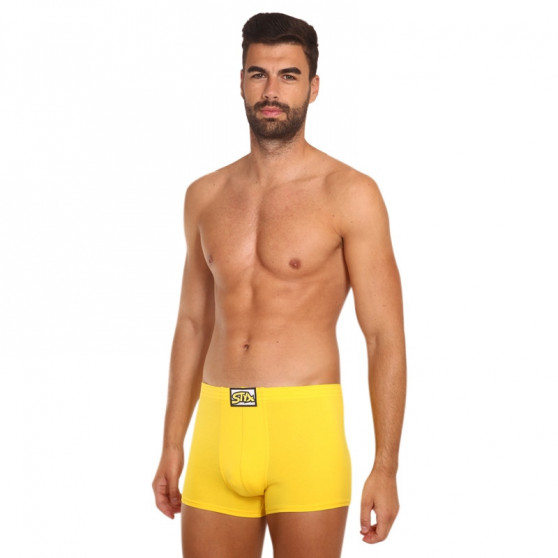 Boxers para hombre Styx goma clásica yellow (Q1068)