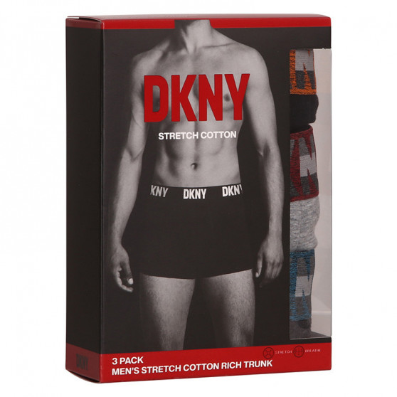 3PACK Boxers para hombre DKNY Bellevue multicolor (U5_6654_DKY_3PKA)