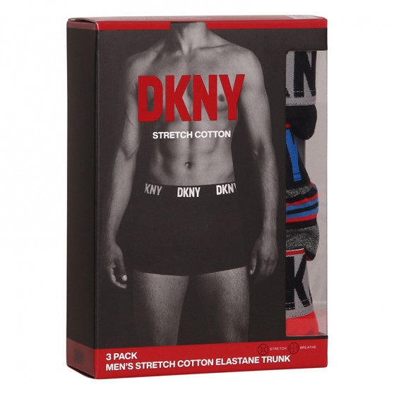 3PACK Boxers para hombre DKNY Elkins multicolor (U5_6659_DKY_3PKA)