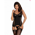 Conjunto corsé mujer Obsessive negro (Amallie corset)