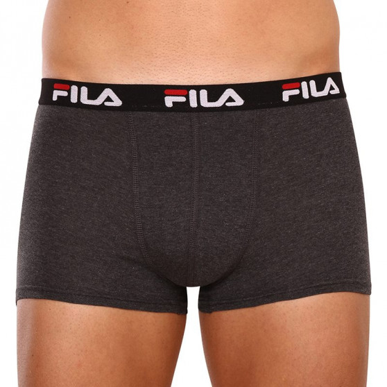 2PACK Boxers para hombre Fila gris (FU5141/2-248)