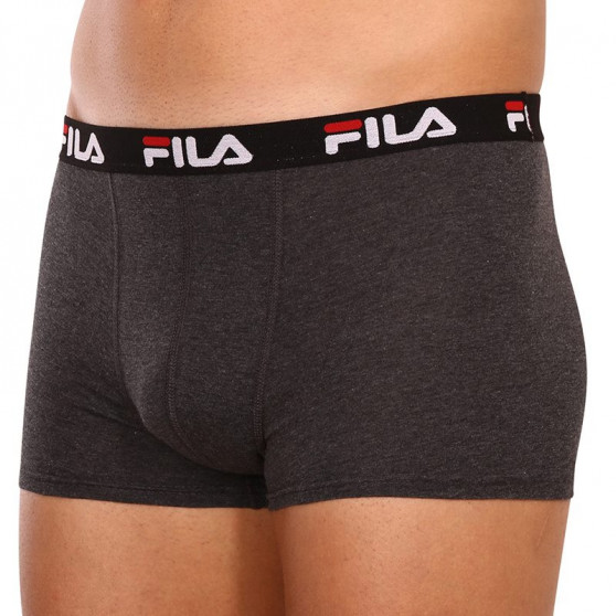 2PACK Boxers para hombre Fila gris (FU5141/2-248)