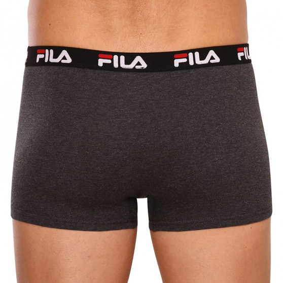 2PACK Boxers para hombre Fila gris (FU5141/2-248)