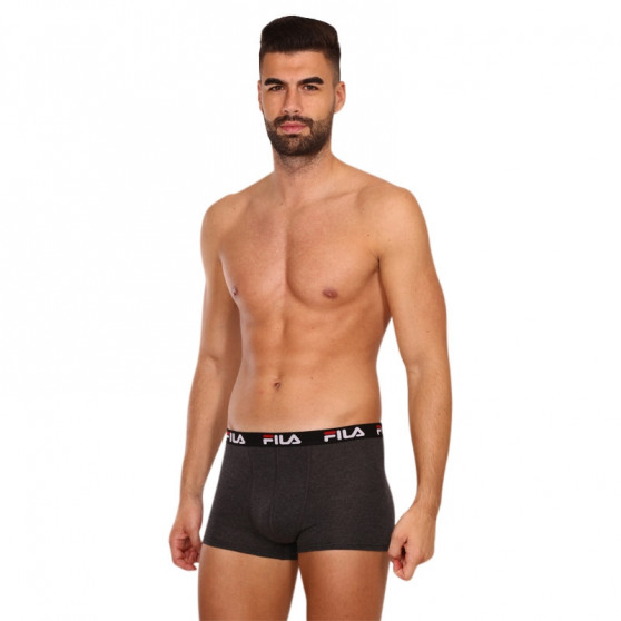 2PACK Boxers para hombre Fila gris (FU5141/2-248)