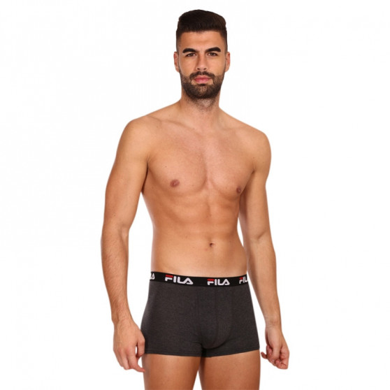 2PACK Boxers para hombre Fila gris (FU5141/2-248)