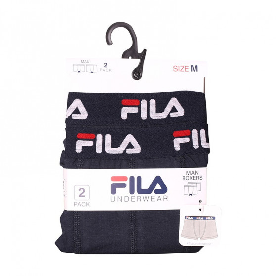 2PACK Boxers para hombre Fila azul (FU5142/2-321)