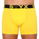 Boxers para hombre Styx largo deportivo elástico amarillo (U1068)