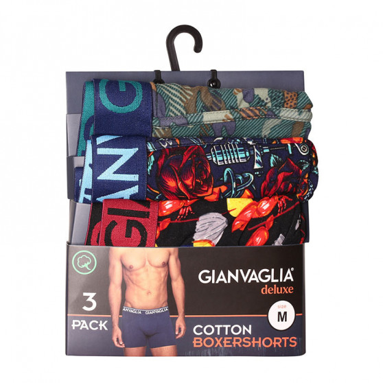 3PACK Boxers para hombre Gianvaglia multicolor (GVG-5506)