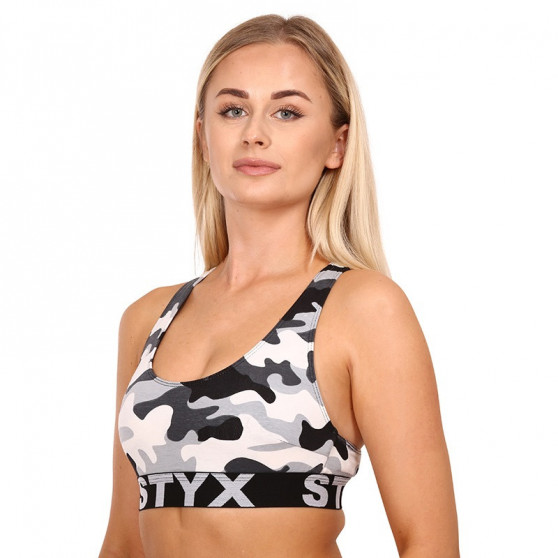 Sujetador de mujer Styx sport art camouflage (IP1457)