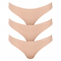 3PACK tanga de mujer Under Armour beige (1325615 249)