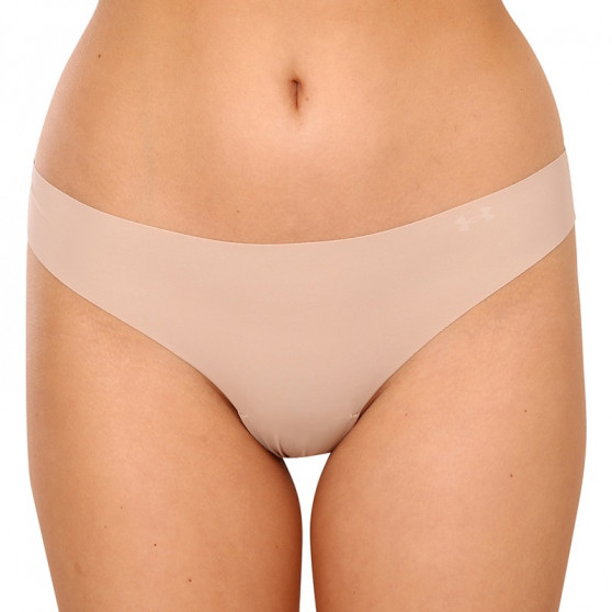 3PACK tanga de mujer Under Armour beige (1325615 249)