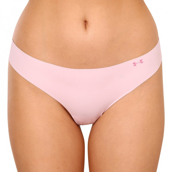 3PACK tanga de mujer Under Armour rosa (1325617 669)