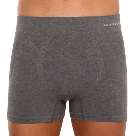 Boxers para hombre Gino sin costuras bambú gris (54005)