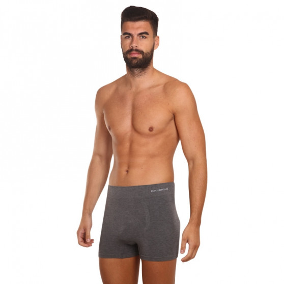 Boxers para hombre Gino sin costuras bambú gris (54005)