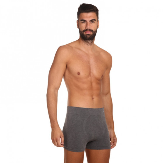 Boxers para hombre Gino sin costuras bambú gris (54005)