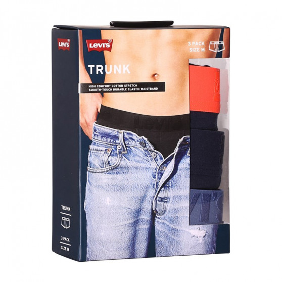 3PACK Boxers para hombre Levis negro (905042001 017)