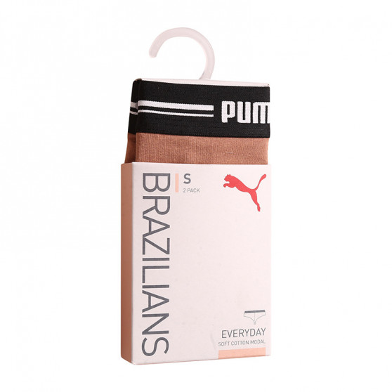 2PACK braguitas brasileñas de mujer Puma marrón (603043001 010)