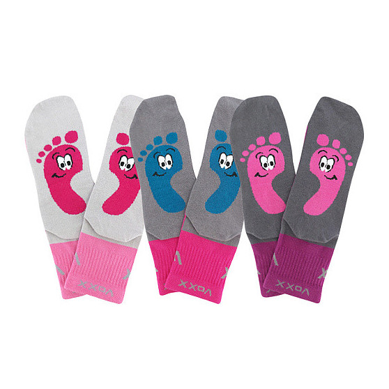 3PACK calcetines para niños Voxx multicolor (Barefootik-mix-girl)