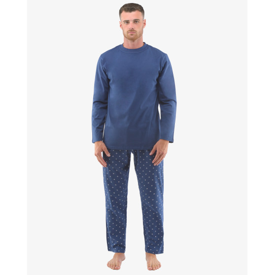 Pijama de hombre Gino sobredimensionado azul (79129)