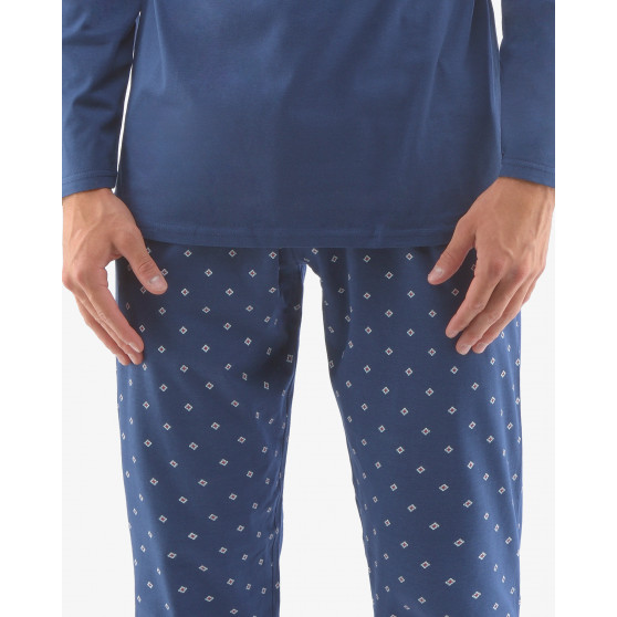 Pijama de hombre Gino sobredimensionado azul (79129)