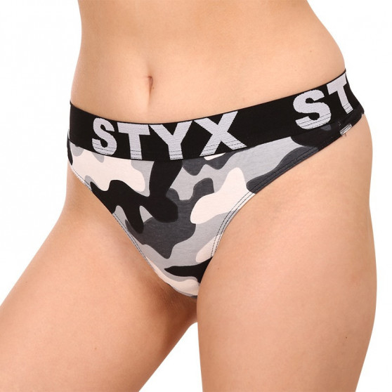 Tanga mujer Styx arte deportes goma camuflaje (IT1457)