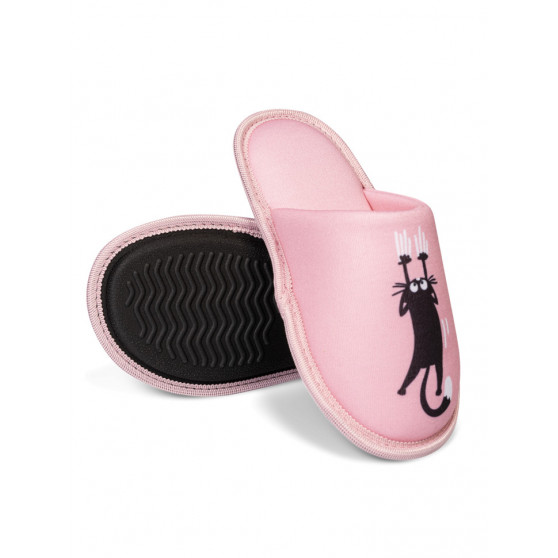 Alegres zapatillas de bebé Dedoles Gatos rosas (D-K-F-KS-C-T-079)