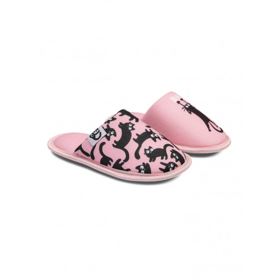 Alegres zapatillas de bebé Dedoles Gatos rosas (D-K-F-KS-C-T-079)