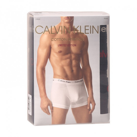 3PACK Boxers para hombre Calvin Klein negro (NB3056A-6G6)