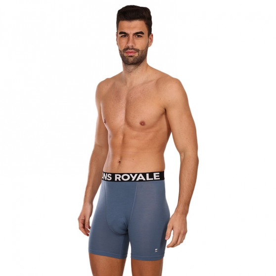 Boxers para hombre Mons Royale merino azul (100088-1169-376)