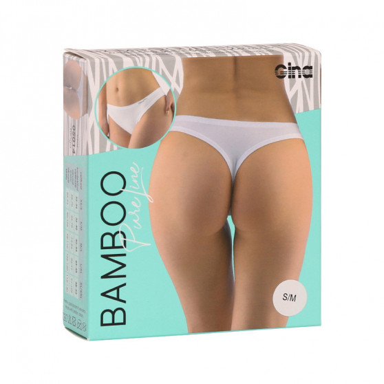 Tanga de mujer Gina bamboo white (05014-MxB)