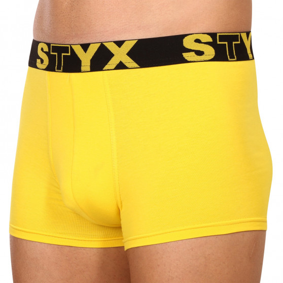 Boxers para hombre Styx deportivo elástico amarillo (G1068)