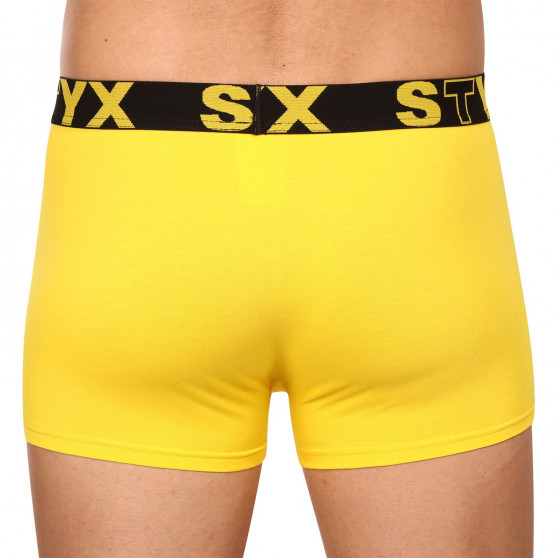 Boxers para hombre Styx deportivo elástico amarillo (G1068)