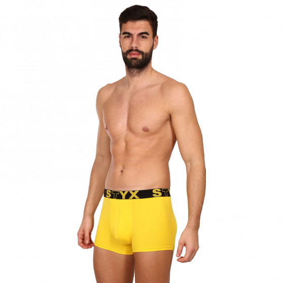 Boxers para hombre Styx deportivo elástico amarillo (G1068)