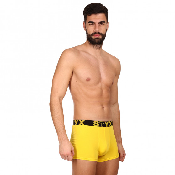 Boxers para hombre Styx deportivo elástico amarillo (G1068)