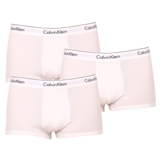 3PACK Boxers para hombre Calvin Klein blanco (NB2380A-100)