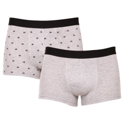 2PACK Boxers para hombre Molvy gris (MP-1071-BEU)