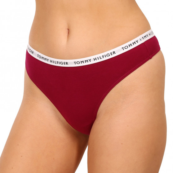 3PACK tanga de mujer Tommy Hilfiger multicolor (UW0UW02829 0XH)