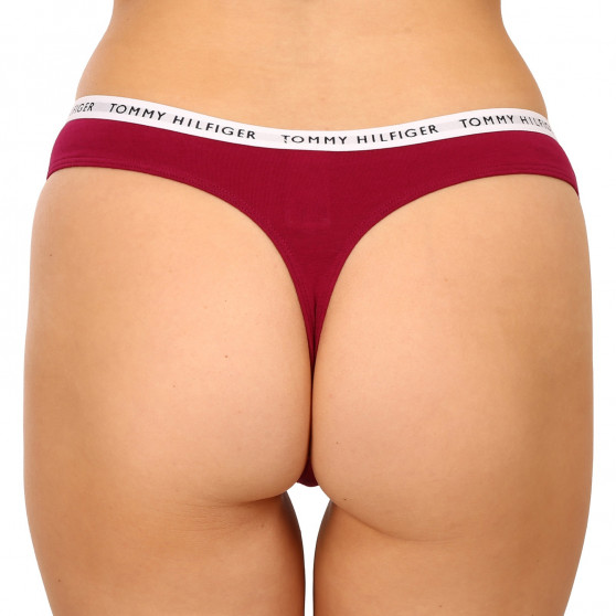 3PACK tanga de mujer Tommy Hilfiger multicolor (UW0UW02829 0XH)