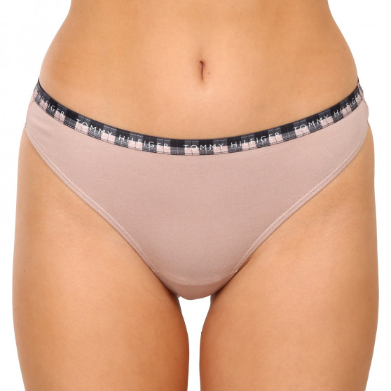 3PACK tanga de mujer Tommy Hilfiger multicolor (UW0UW03921 0WQ)