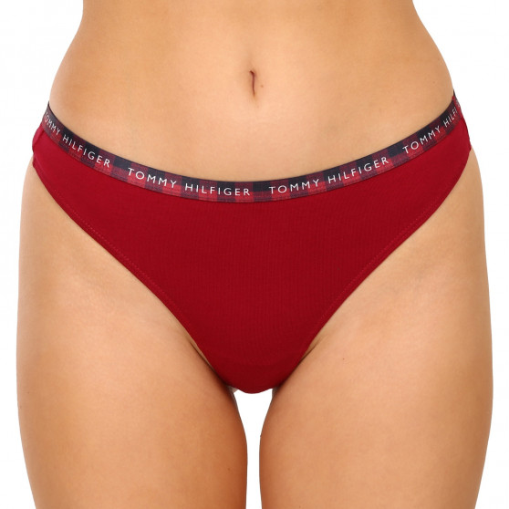 3PACK tanga de mujer Tommy Hilfiger multicolor (UW0UW03921 0WQ)