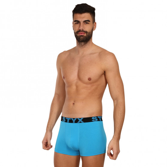 Boxers para hombre Styx deportivo elástico azul claro (G1169)