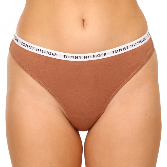 3PACK tanga de mujer Tommy Hilfiger multicolor (UW0UW02829 0R2)